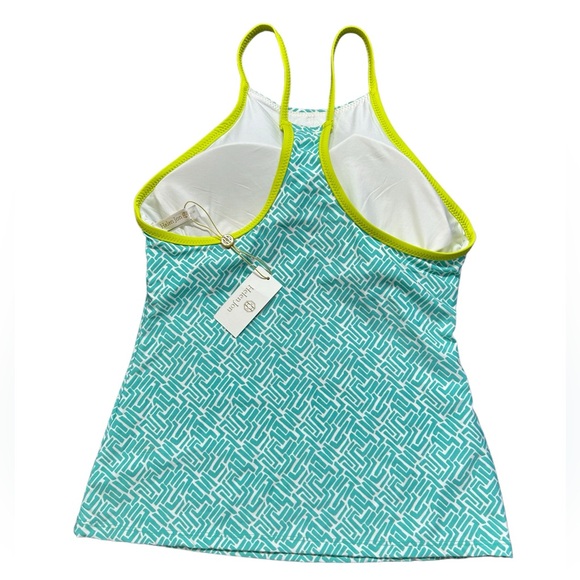 HELEN JON sunset key-kiwi racerback tankini swim top size Small NWT - Picture 4 of 7